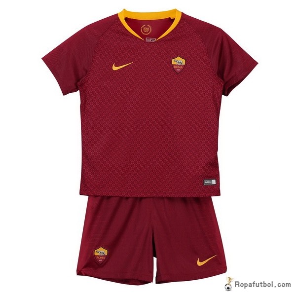 Camiseta AS Roma Replica Primera Ropa Niños 2018/19 Rojo